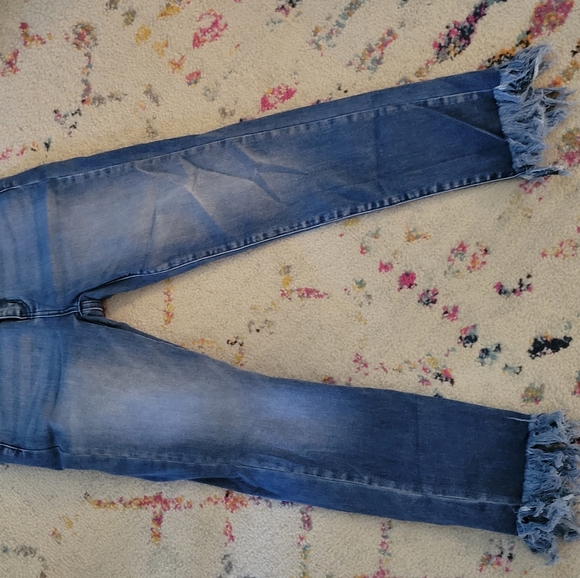 Kancan skinny jeans with fringe - Picture 2 of 3